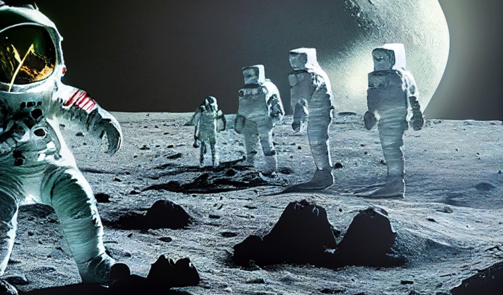 Astronauts on the Moon
