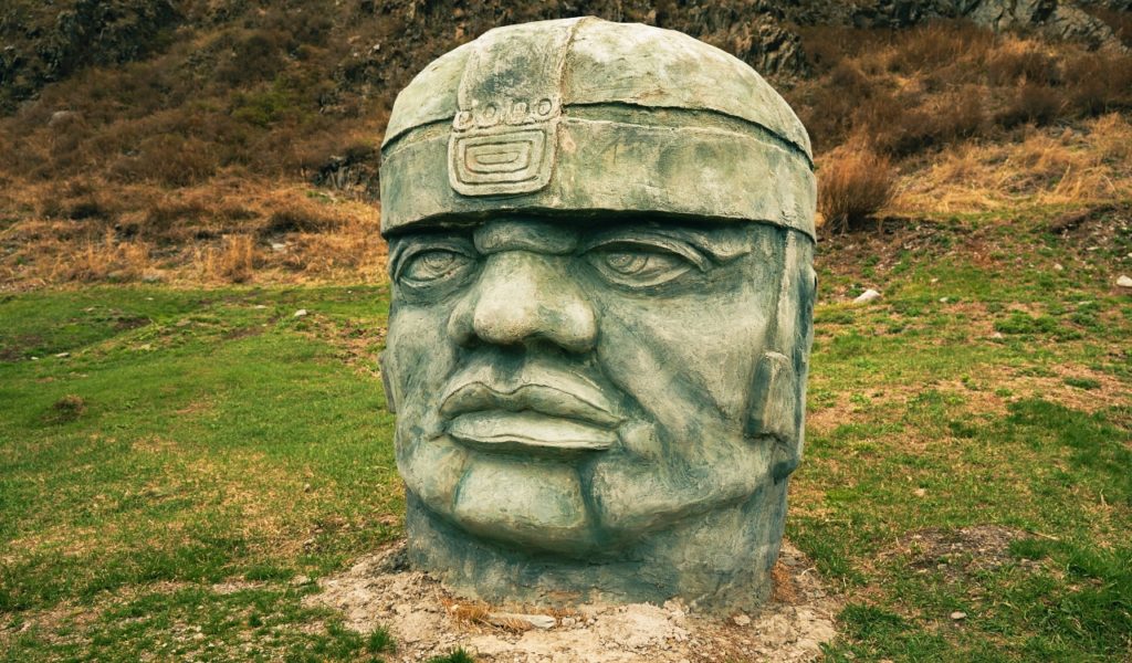 Stone Olmec Head
