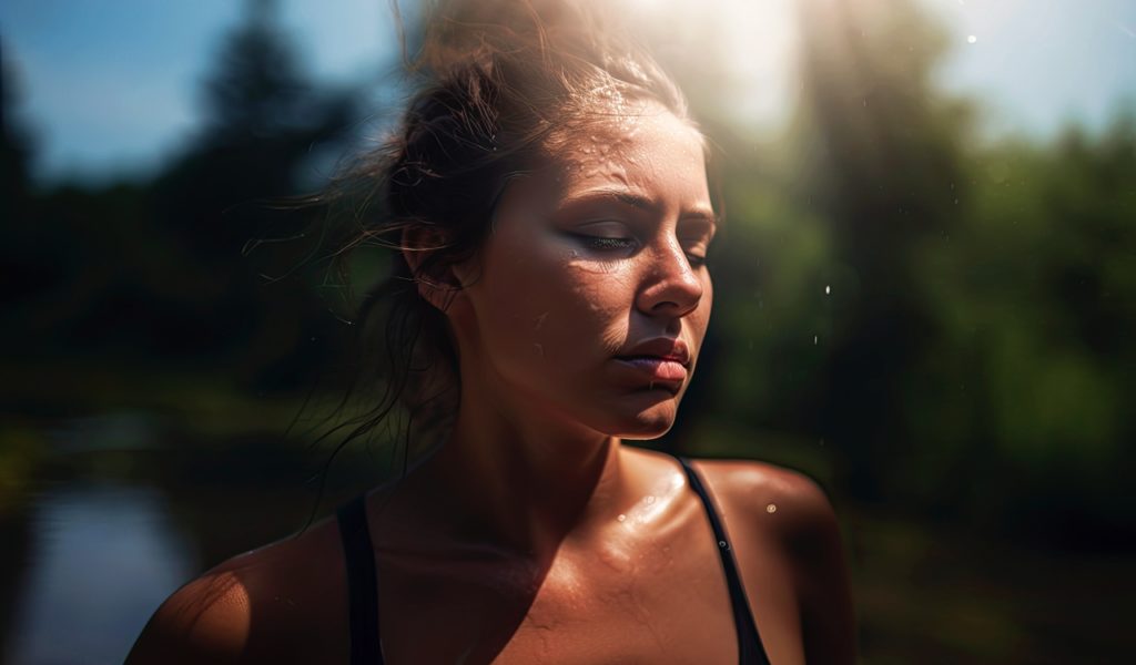 Sweaty Woman